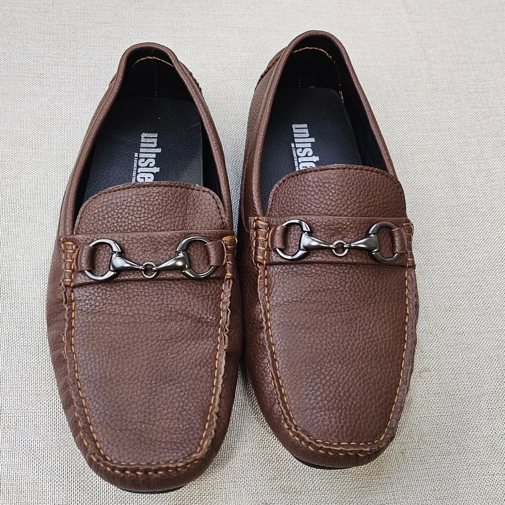 Kenneth Cole Unlisted Hope Lake Mens 8 Brown Bit Driving Loafers Slip On Shoes